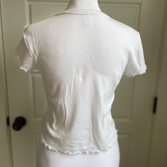 White Ruffle Top - Picture 2 of 3